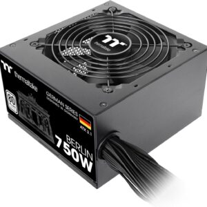 Thermaltake Berlin 750W Netzteil | ATX 3.1 | 12V-2 * 6 Pin | 80Plus Weiß Zertifiziert | geräuscharmer Betrieb